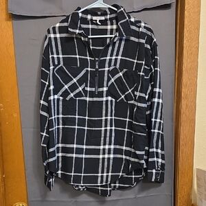 Maurices Monochrome Plaid Shirt